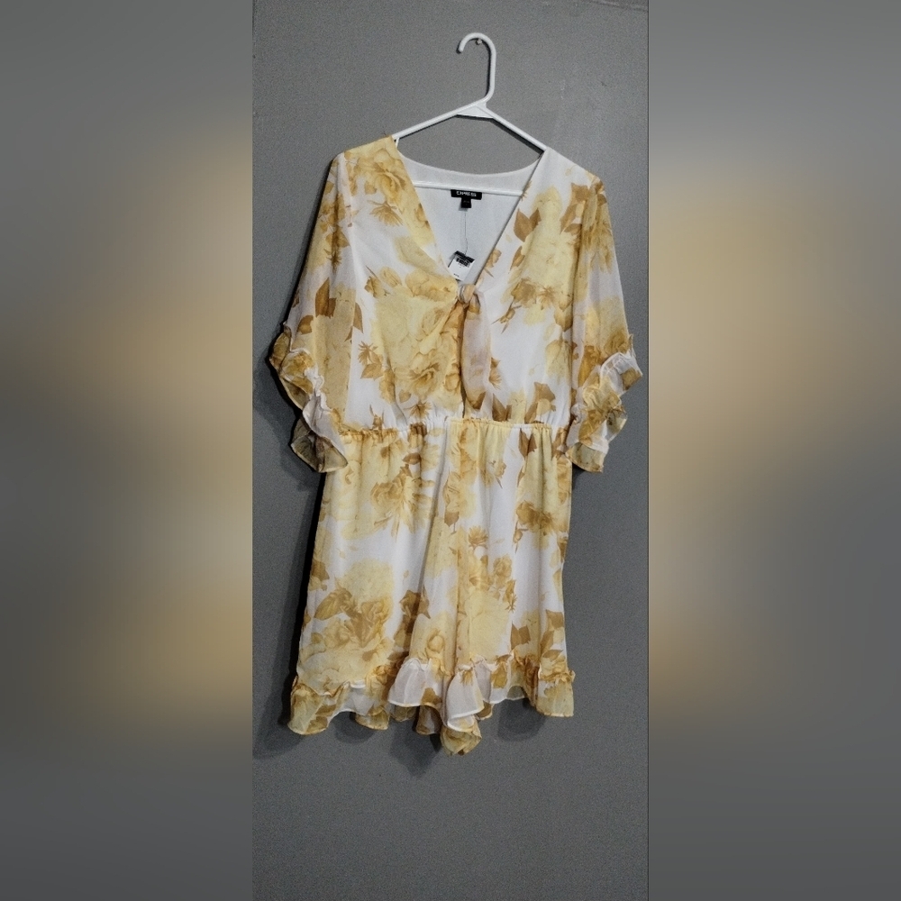 Express Floral Jumpsuit and Rompers (L)